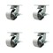Service Caster 6'' Heavy Duty Semi Steel Cast Iron Swivel Caster Set with Brakes, 4PK CRAN-SCC-KP92S630-SSR-SLB-4 - alternate 1